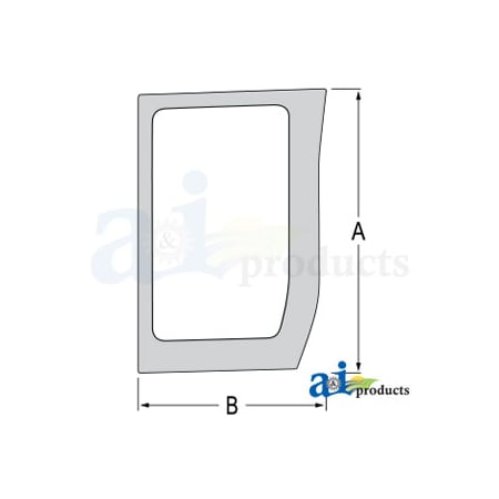 A & I Products Glass; Lower Front, RH 37" x23" x2" A-87304259